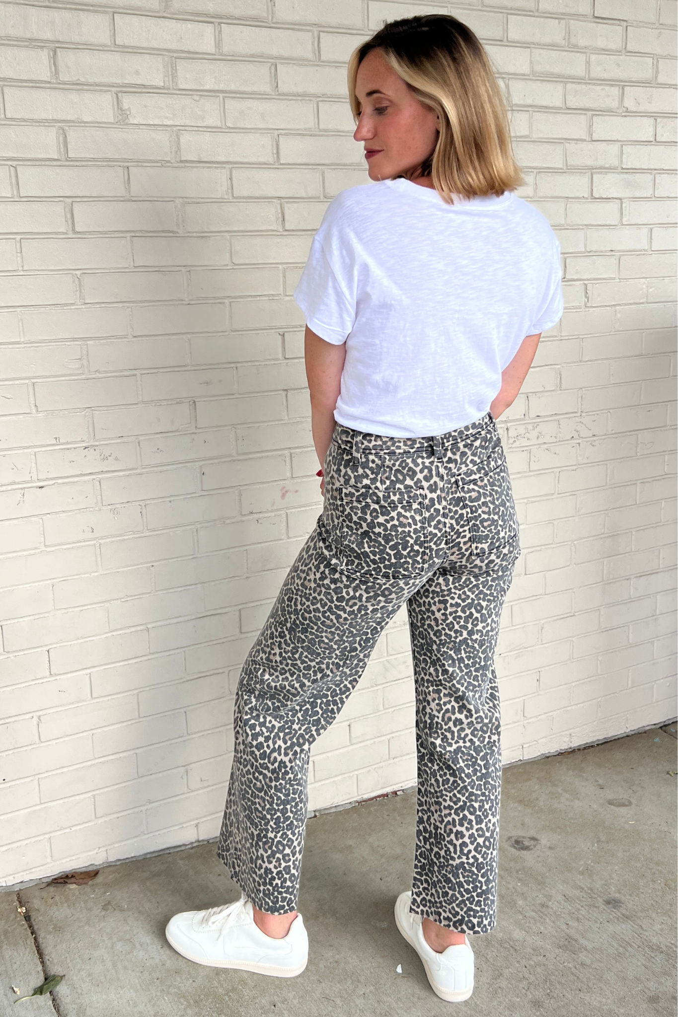 Miou Muse | Leopard Wide Leg Pants | Sweetest Stitch Cute Pants