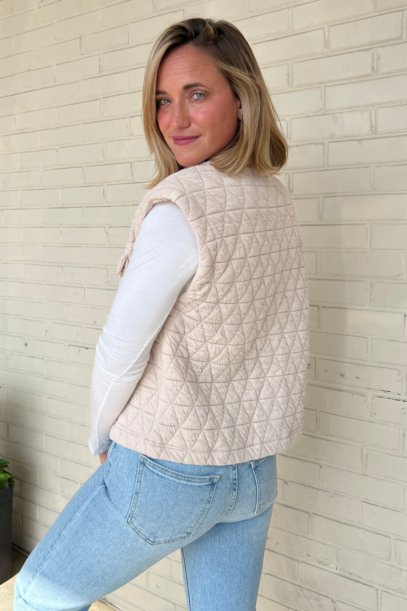 Entro | Quilted Knit Vest | Sweetest Stitch Women's Boutique