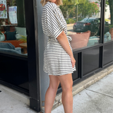 By Together | Button Front Striped Romper | Sweetest Stitch RVA