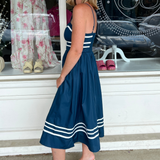 Entro | Navy Midi Dress | Sweetest Stitch Women's Boutique