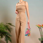 Blu Pepper | Tan Wide Leg Pants | Sweetest Stitch Shop Womens