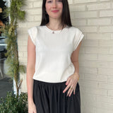 Darling Pearl Trim Top