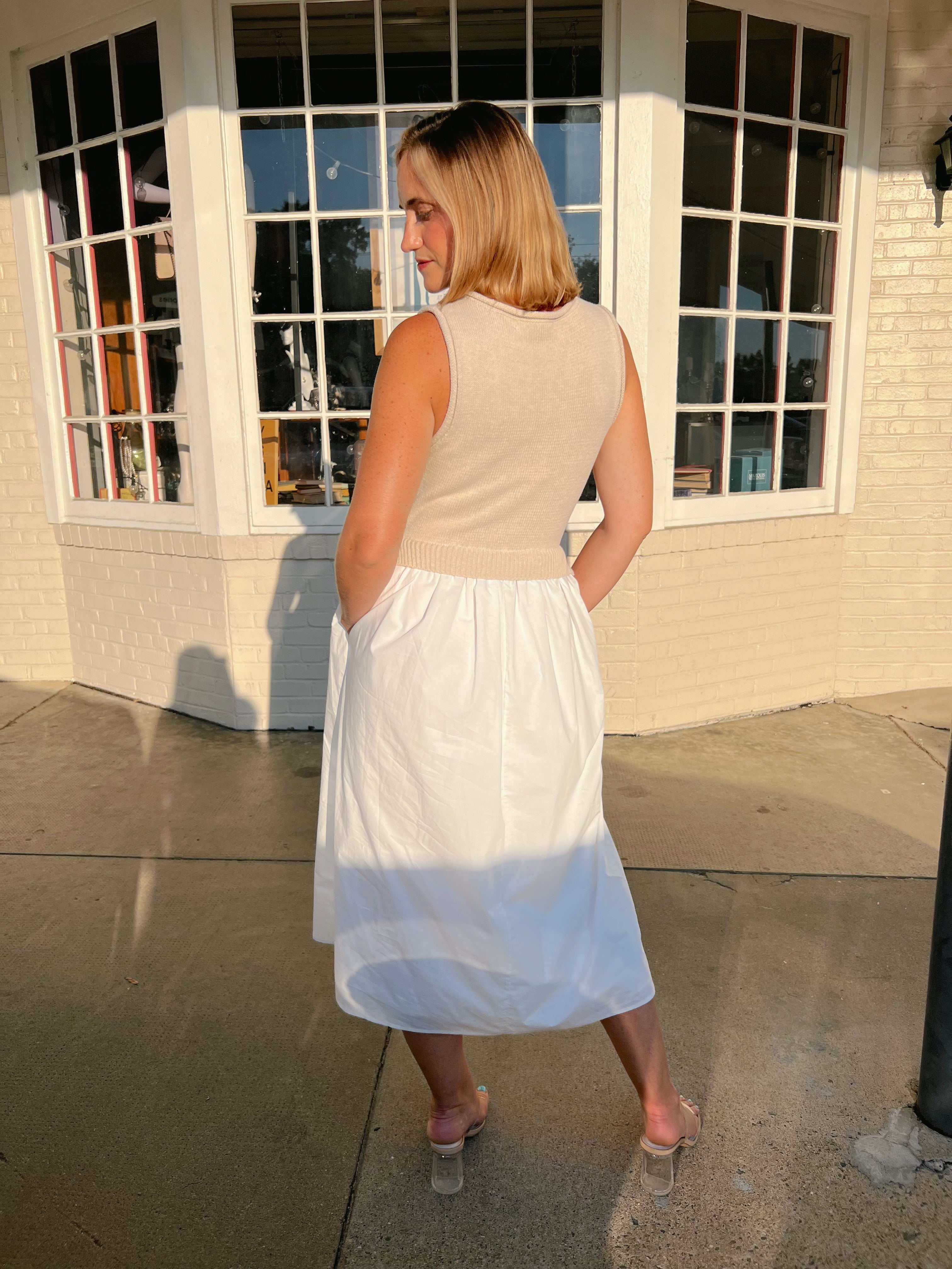 Sofie the Label | Mixed Media Midi Dress | Sweetest Stitch