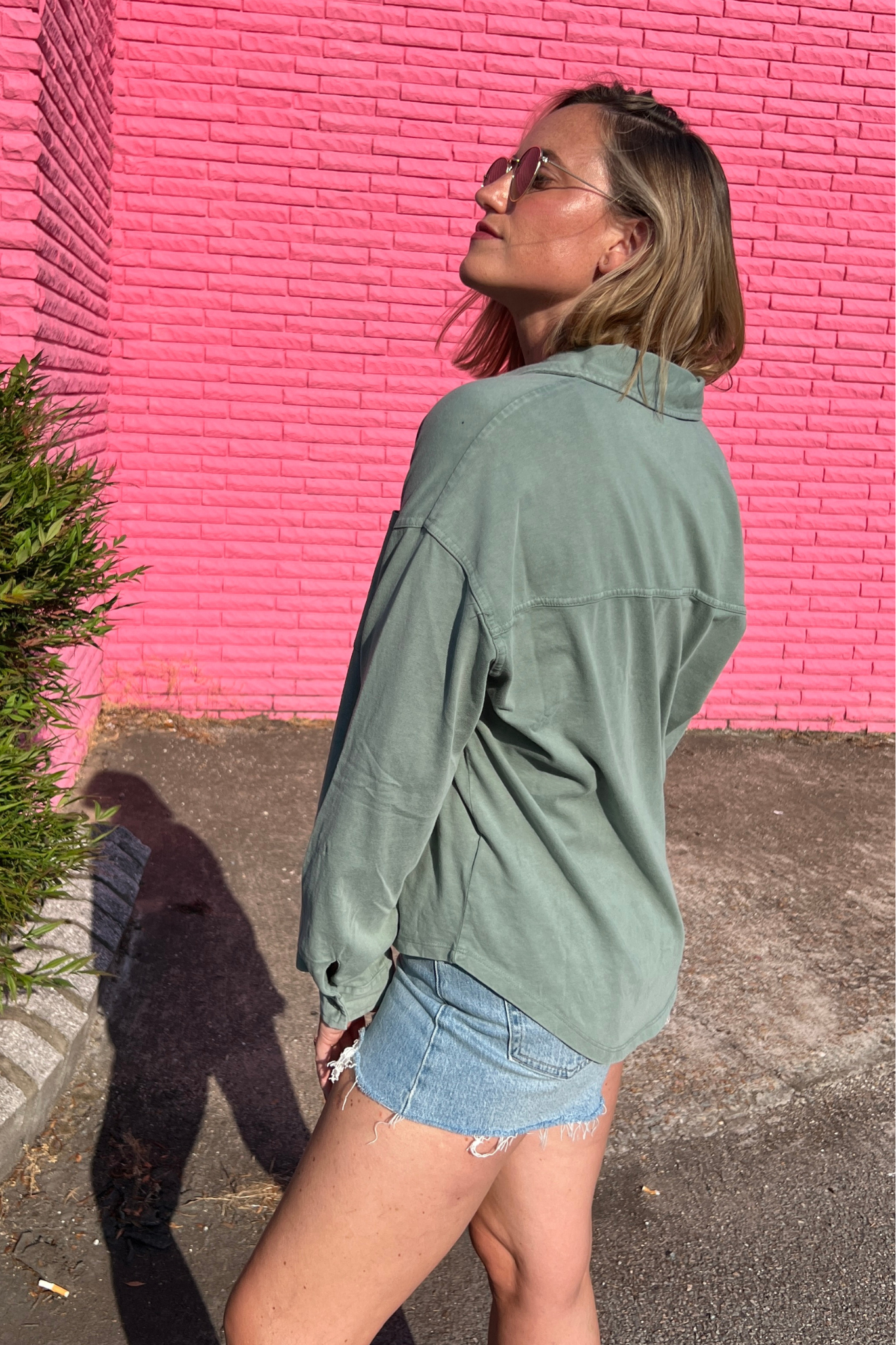 Z Supply | Green Niccola Button Up Top | Sweetest Stitch Boutique