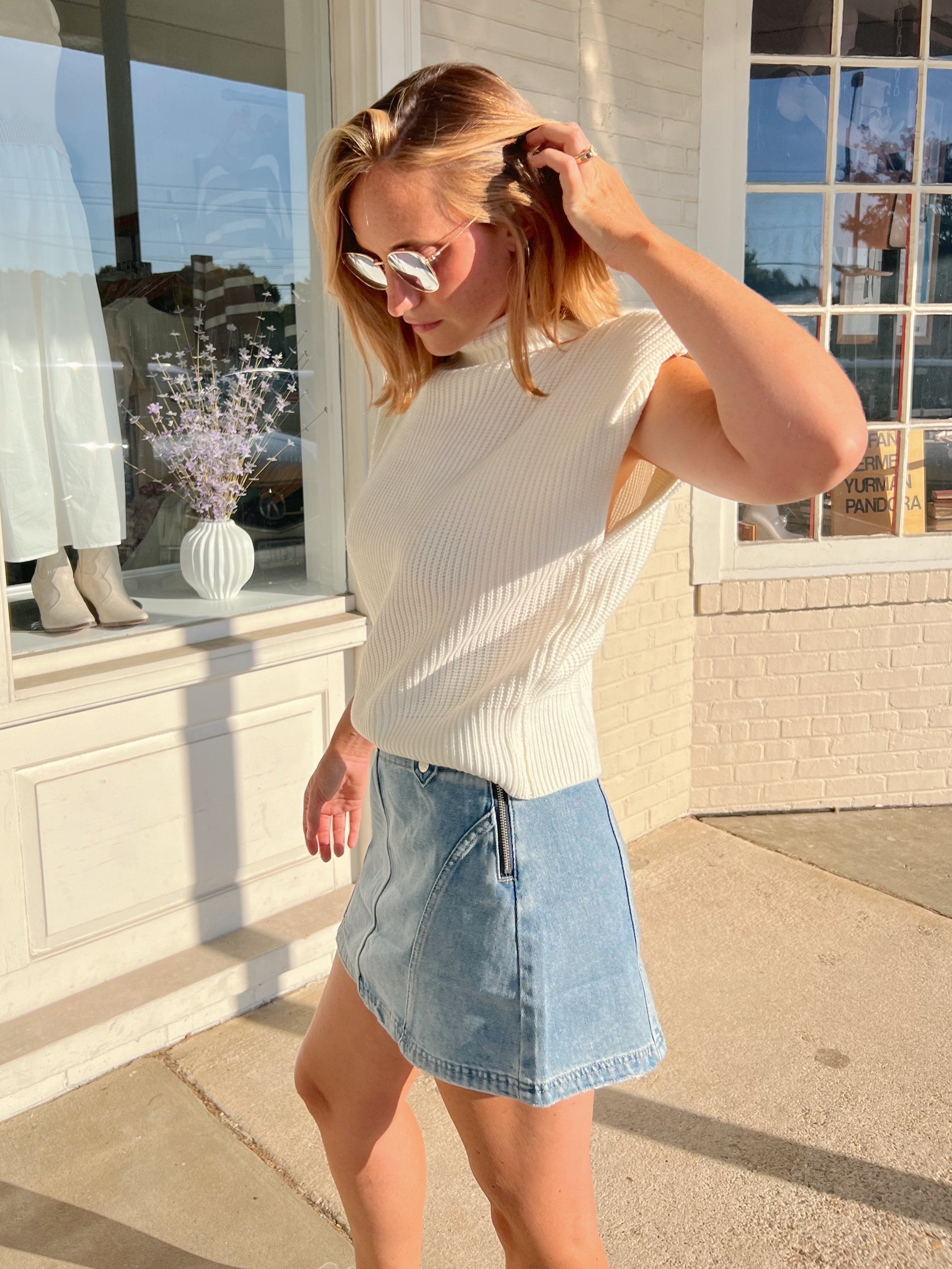 EESome | All Too Well Denim Mini Skirt | Sweetest Stitch