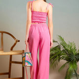 Blu Pepper | Pink Wide Leg Pants | Sweetest Stitch Shop Womens