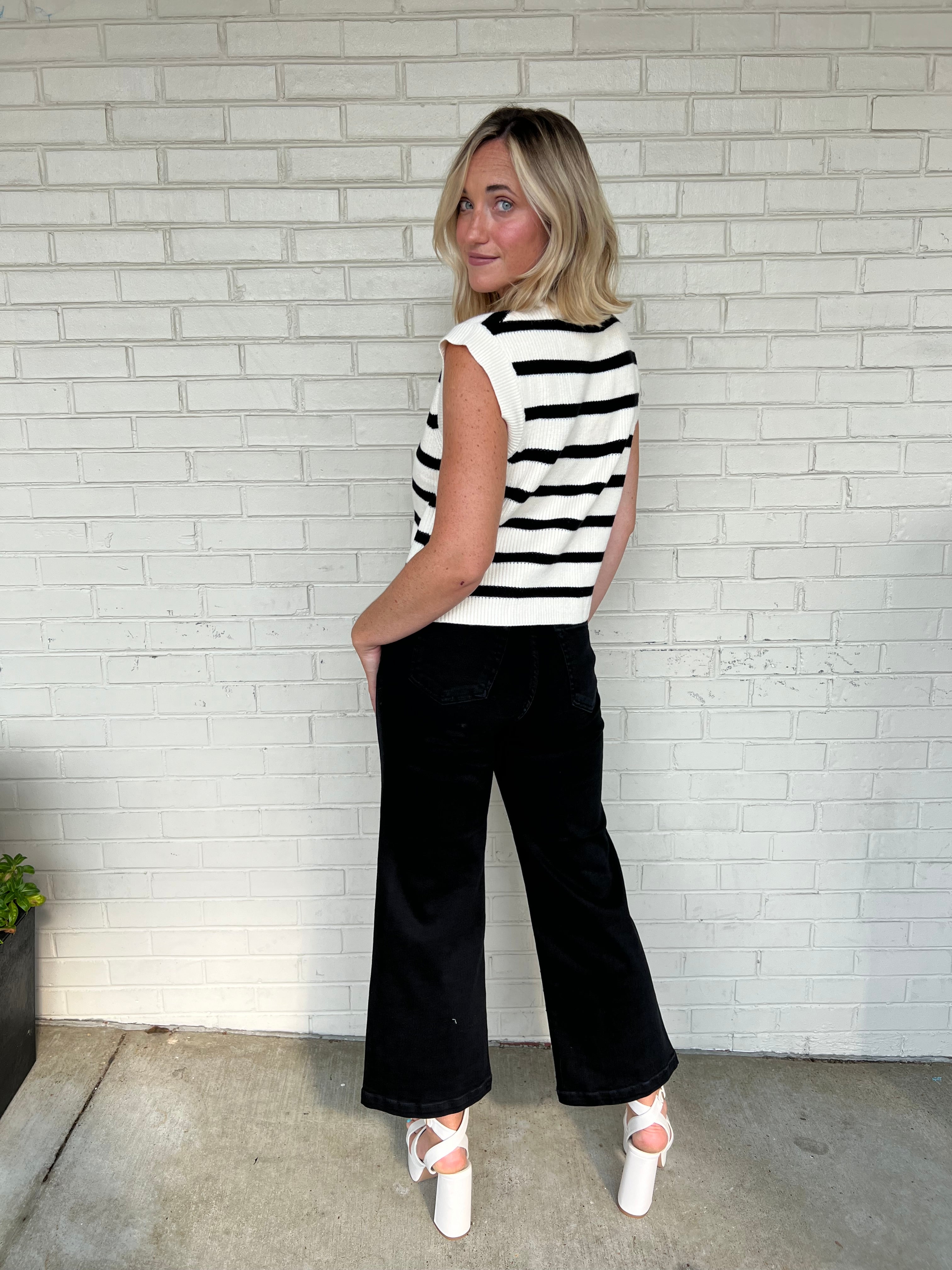 Miou Muse | New Vibes Striped Knit Top | Sweetest Stitch