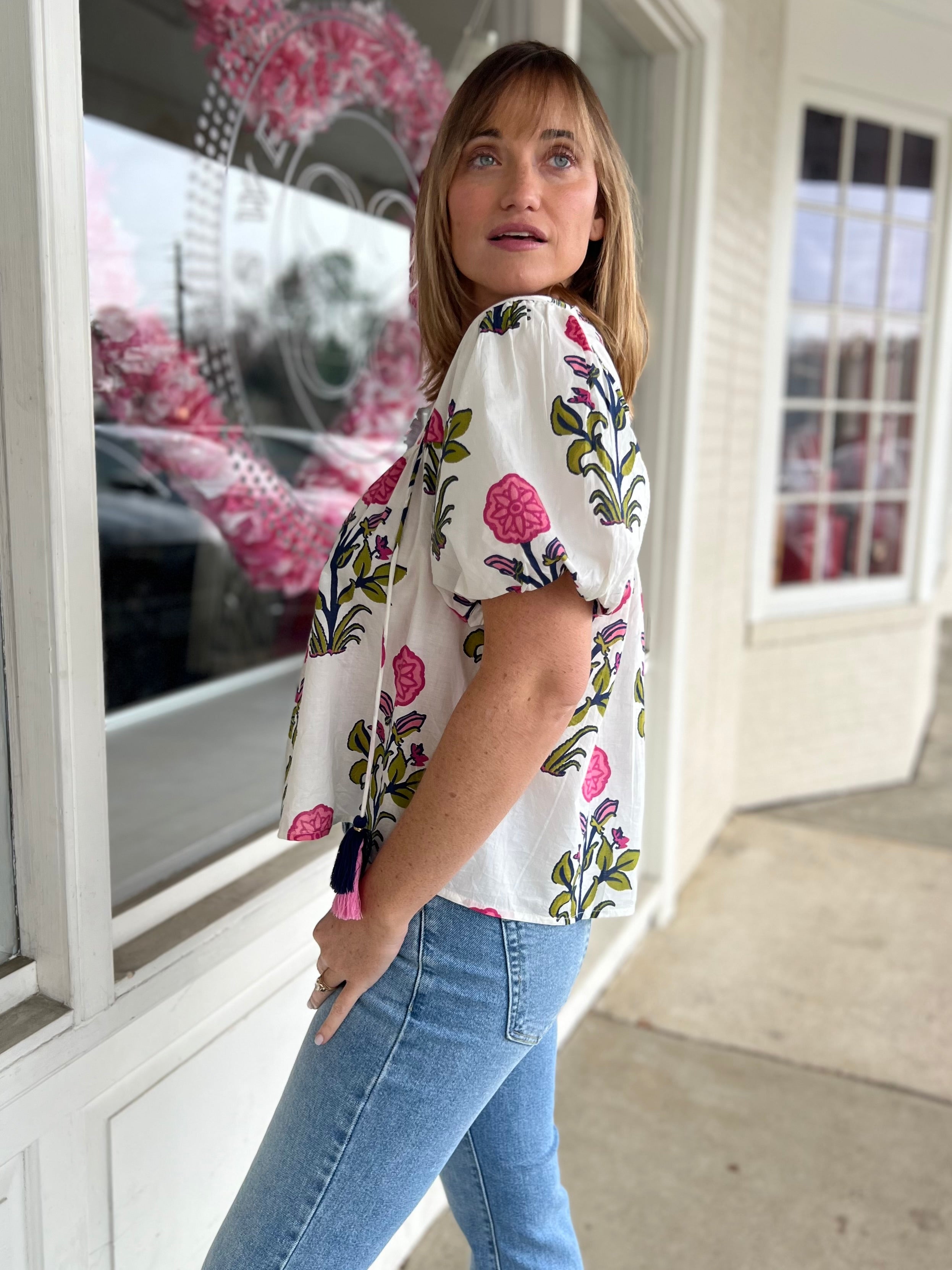 THML | Kenzie Puff Sleeve Top | Sweetest Stitch Boutique