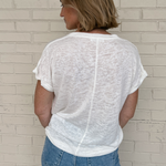 Wasabi and Mint | V-Neck Tee Ivory | Sweetest Stitch Richmond 