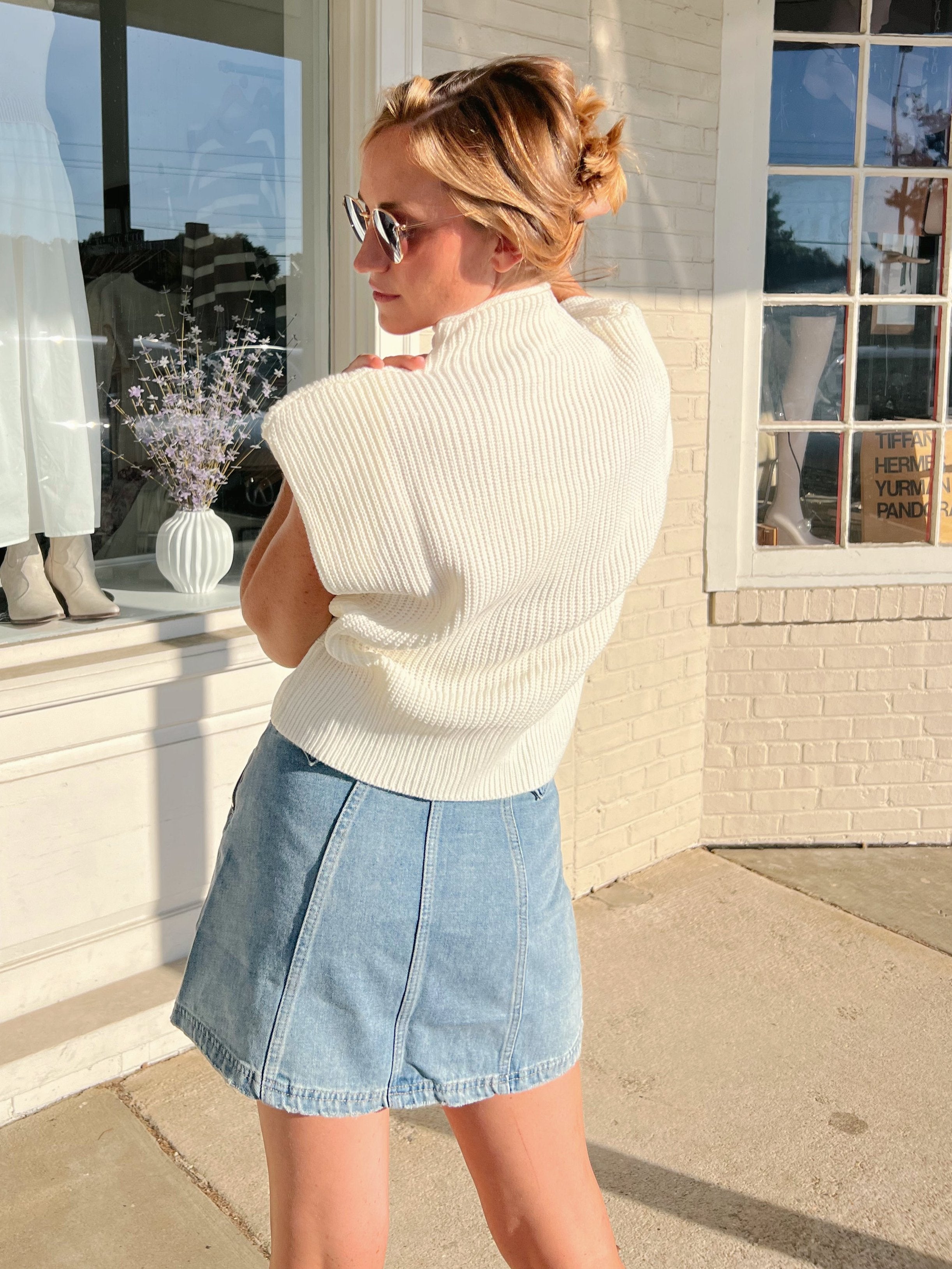 Sofie the Label | Mock Neck Sleeveless Sweater | Sweetest Stitch