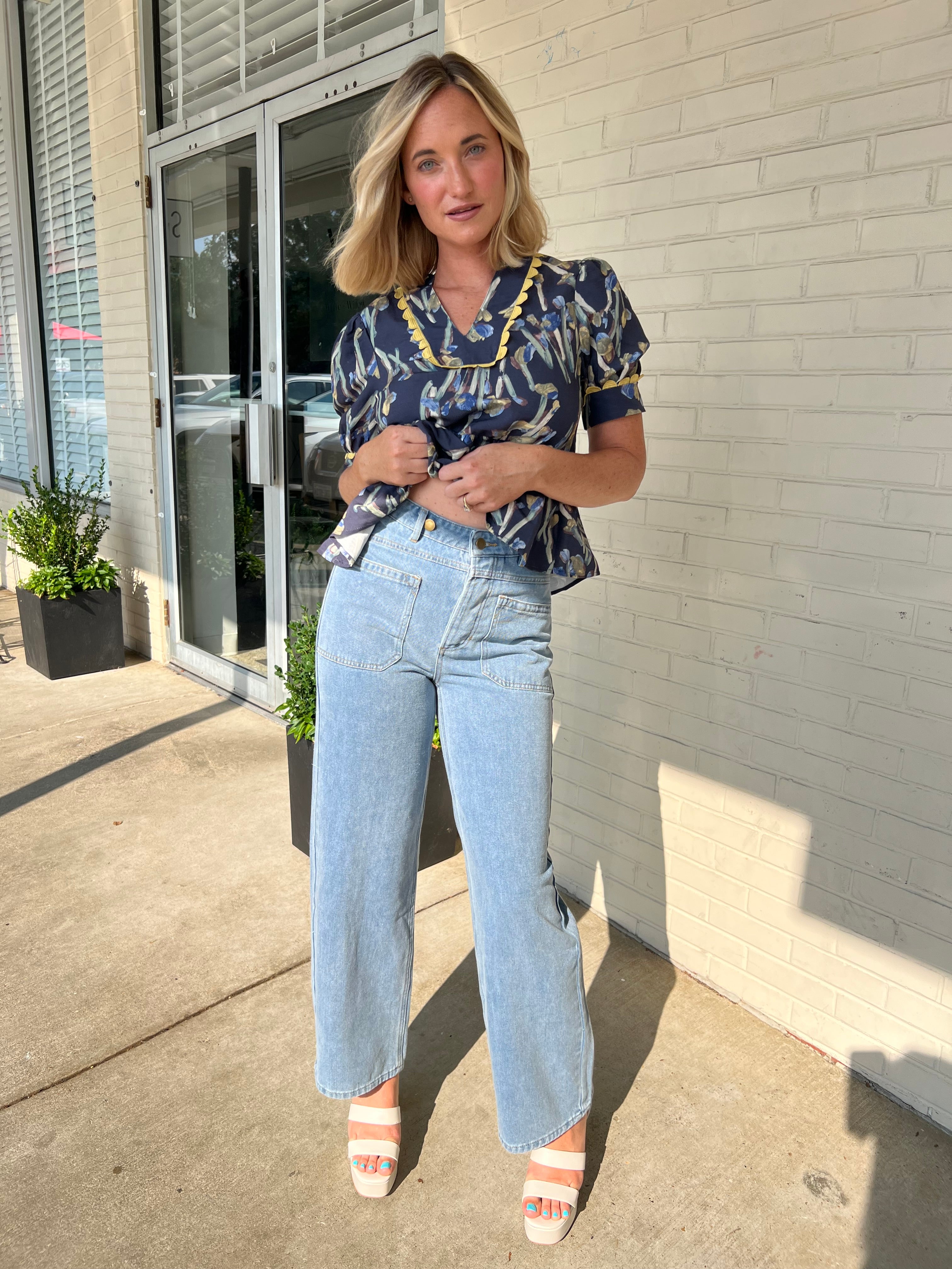 Entro | Notice Me High Waist Denim Pants | Sweetest Stitch