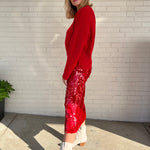 ASTR The Label | Red Bowie Sweater | Sweetest Stitch RVA