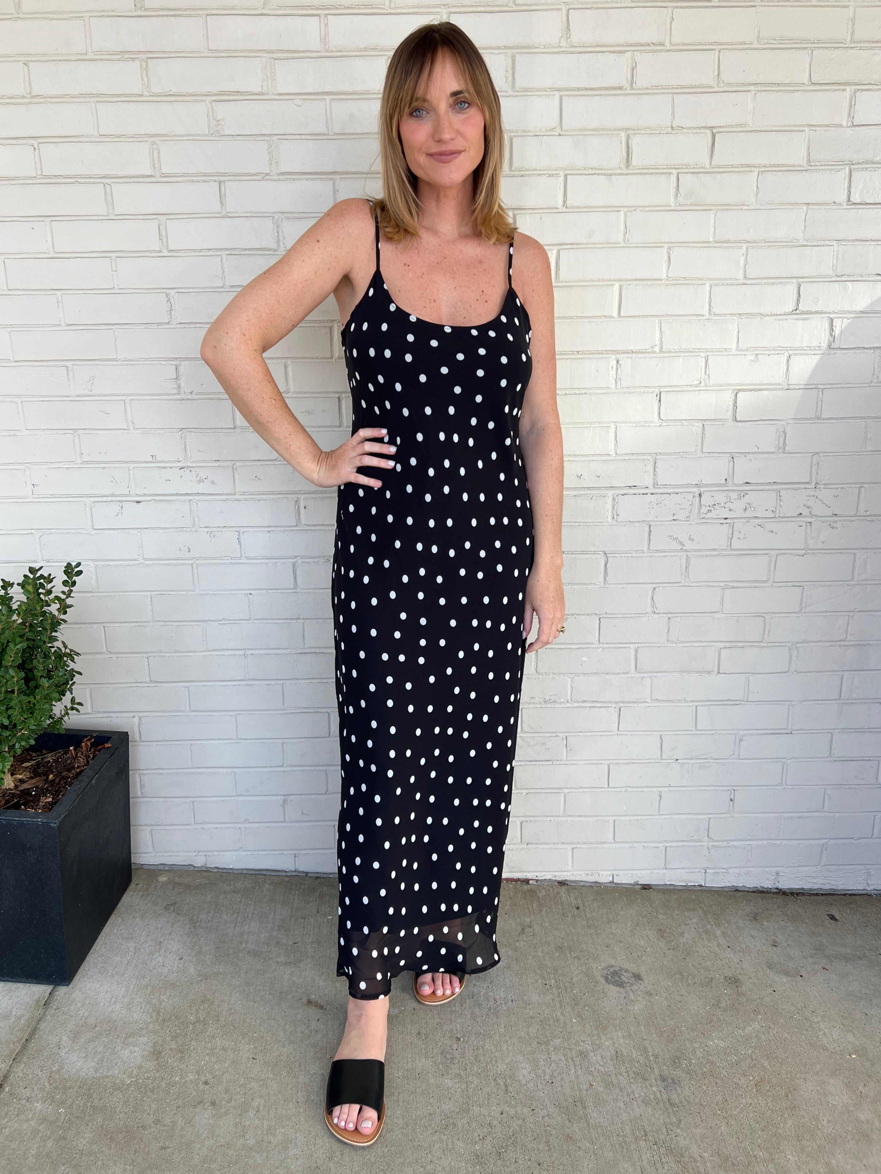 Z Supply | Black Polka Dot Cecily Slip Dress | Sweetest Stitch