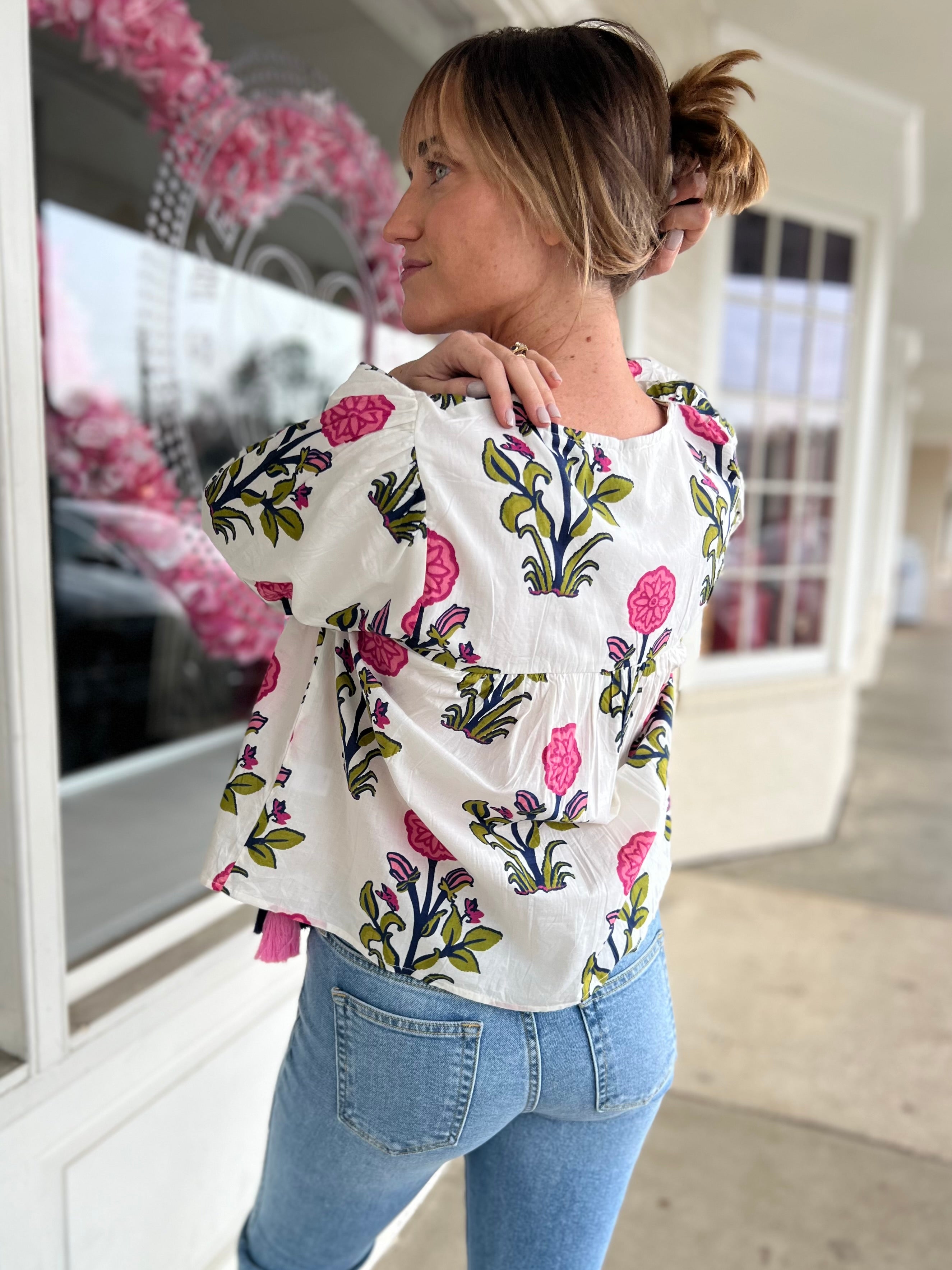 THML | Kenzie Puff Sleeve Top | Sweetest Stitch Boutique