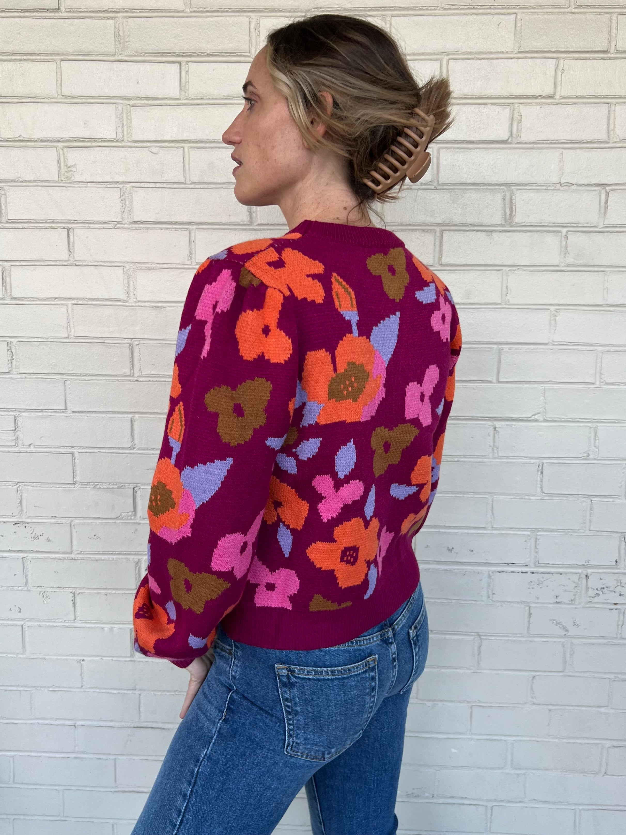 THML | Magenta Cozy Moments Sweater | Sweetest Stitch