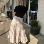 Sofie the Label | Cream Tiered Midi Skirt | Sweetest Stitch