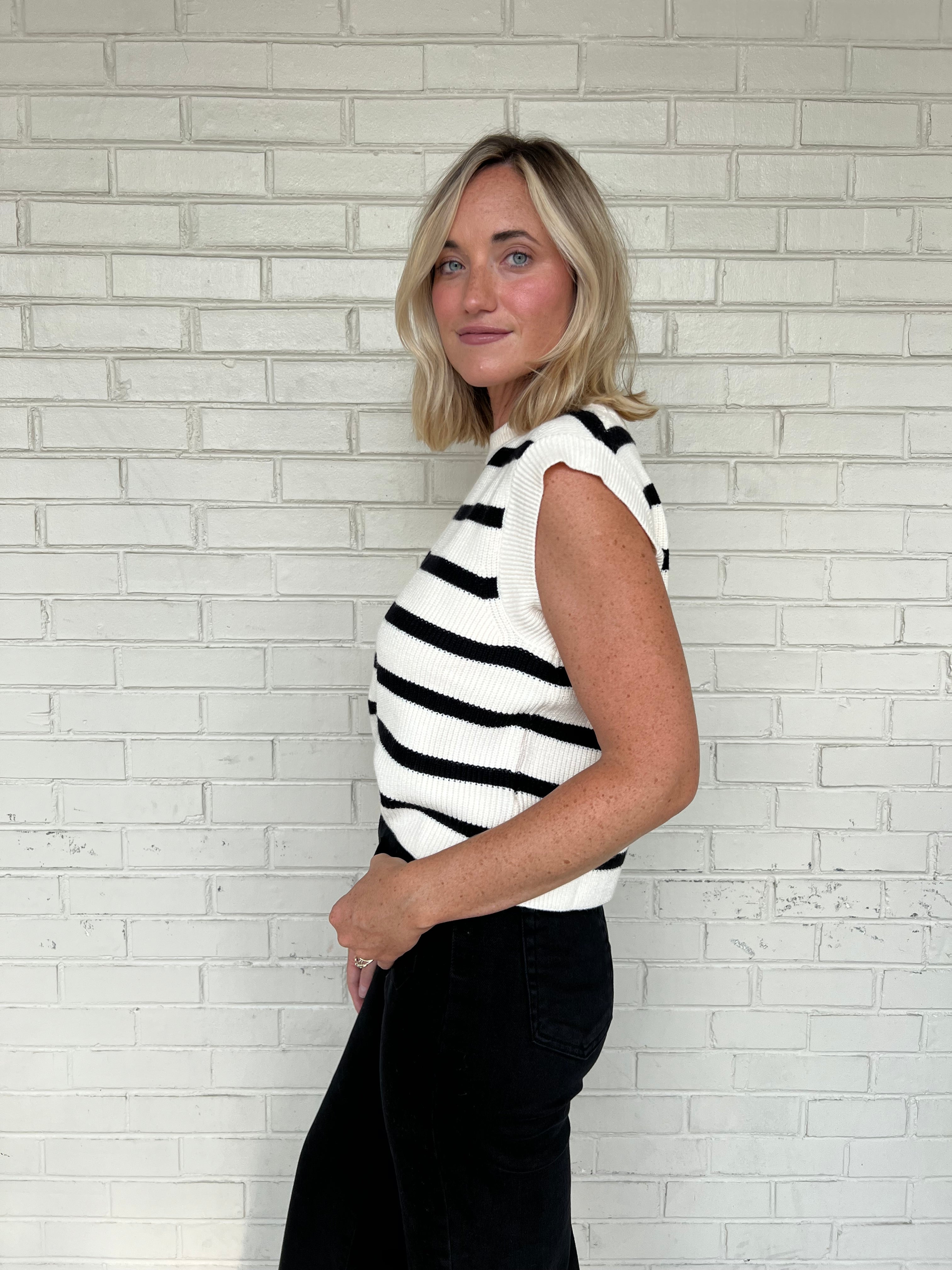 Miou Muse | New Vibes Striped Knit Top | Sweetest Stitch