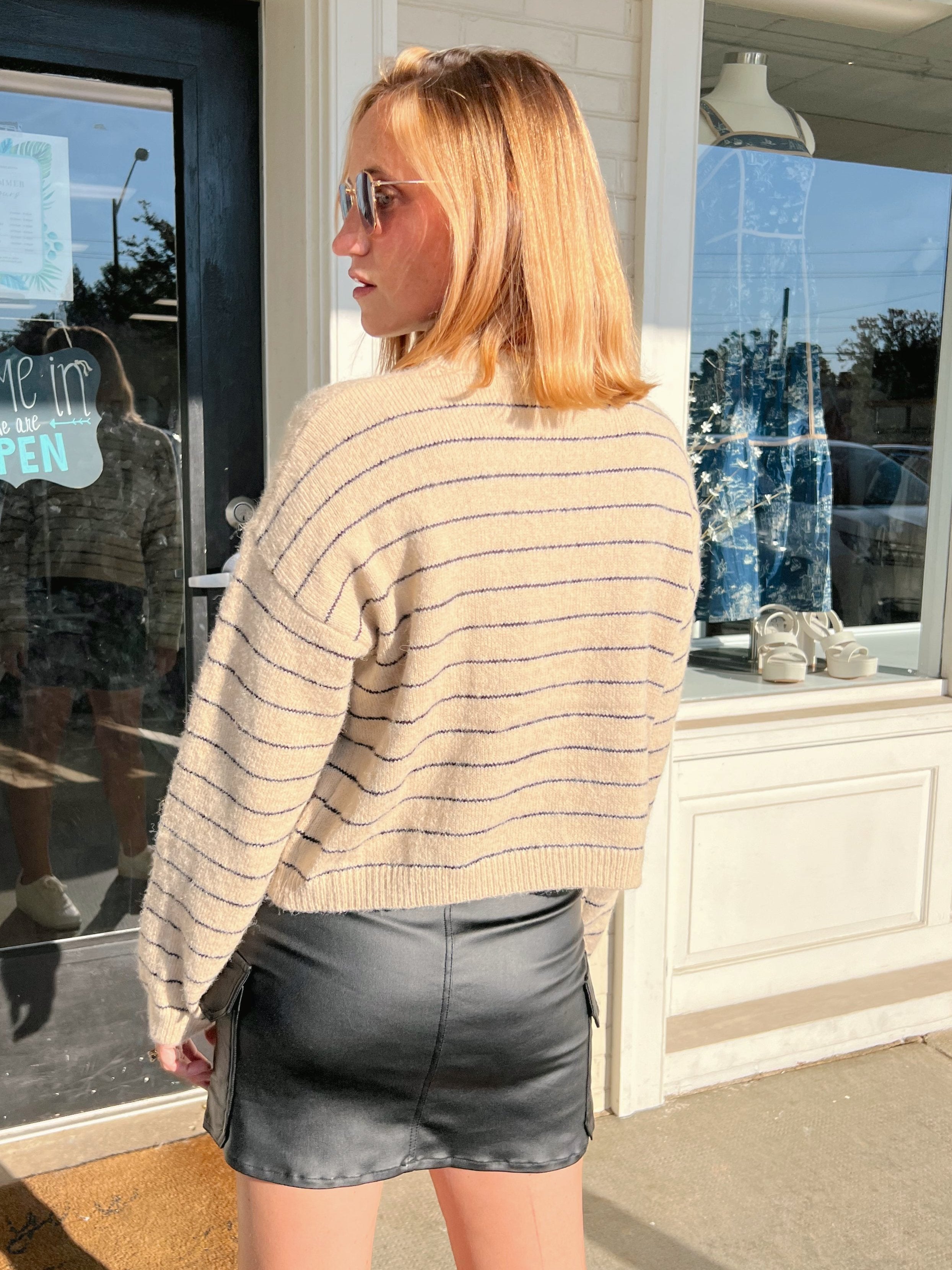 Grade & Gather | Cozy Up Striped Sweater | Sweetest Stitch