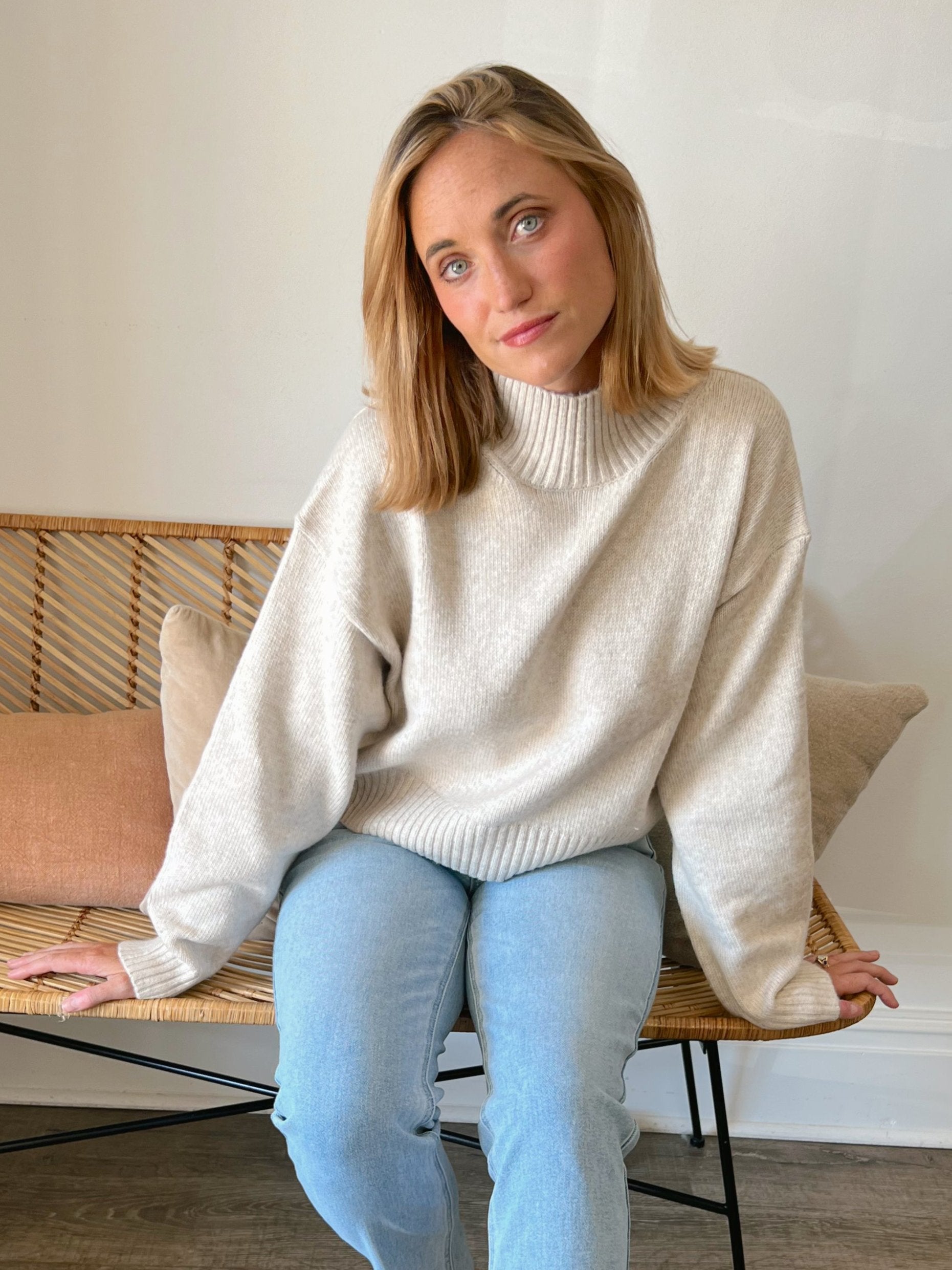 ASTR The Label | Mock Neck Sweater | Sweetest Stitch