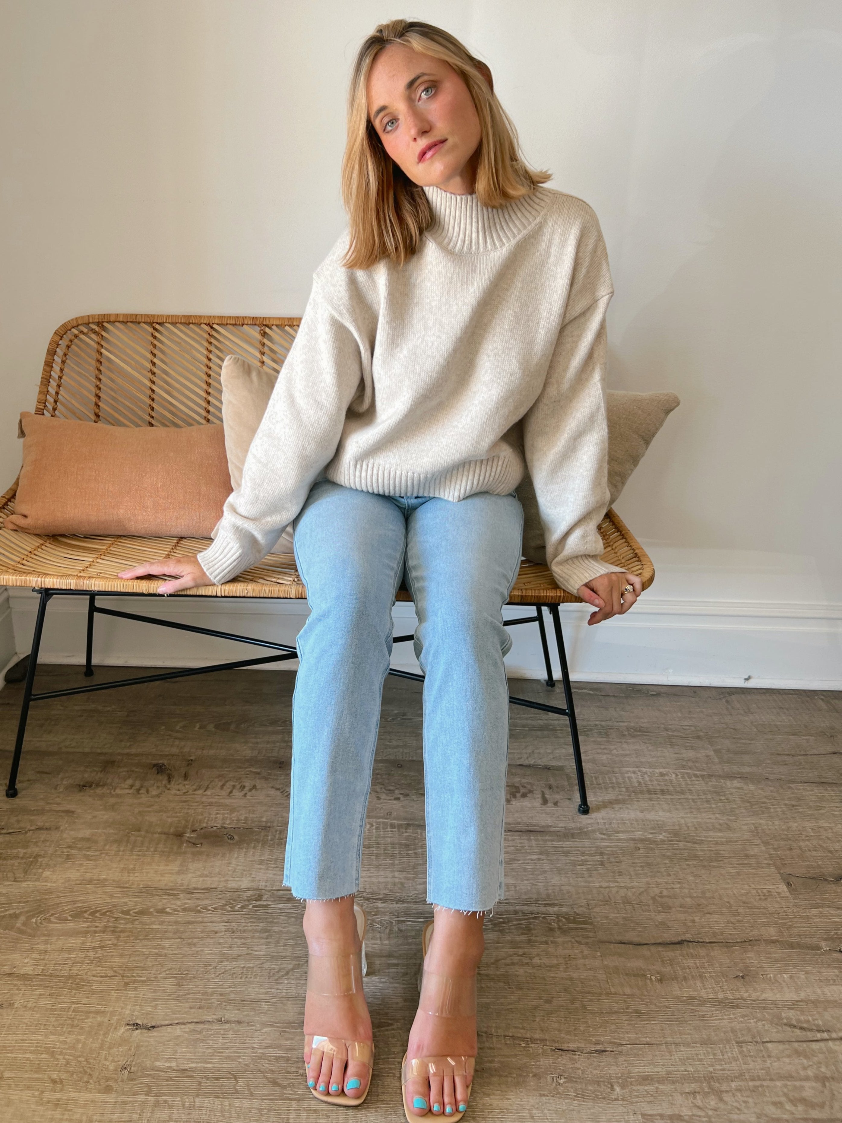 ASTR The Label | Mock Neck Sweater | Sweetest Stitch