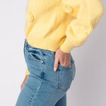 Entro | Yellow Avery Floral Sweater | Sweetest Stitch Boutique