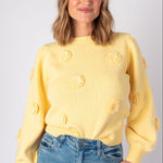 Entro | Yellow Avery Floral Sweater | Sweetest Stitch Boutique