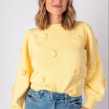 Entro | Yellow Avery Floral Sweater | Sweetest Stitch Boutique