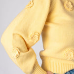 Entro | Yellow Avery Floral Sweater | Sweetest Stitch Boutique