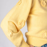 Entro | Yellow Avery Floral Sweater | Sweetest Stitch Boutique