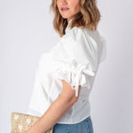 Entro | Short Puff Sleeve Mallory Top | Sweetest Stitch 