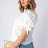 Entro | Short Puff Sleeve Mallory Top | Sweetest Stitch 