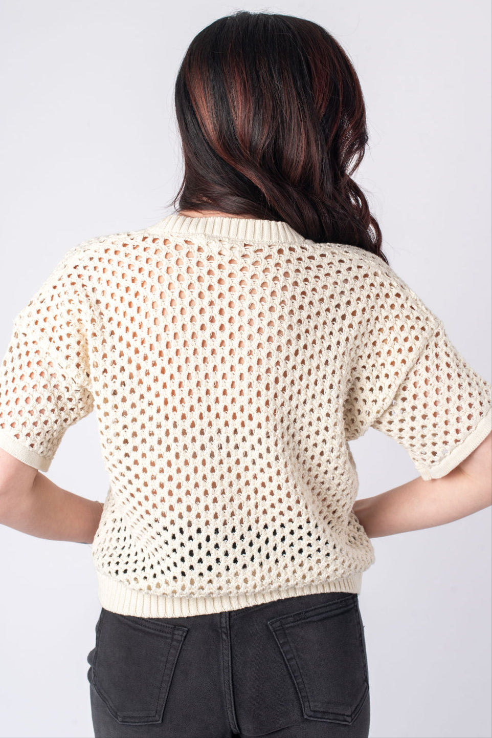 By Together | Jenna Open Knit Cardigan | Sweetest Stitch