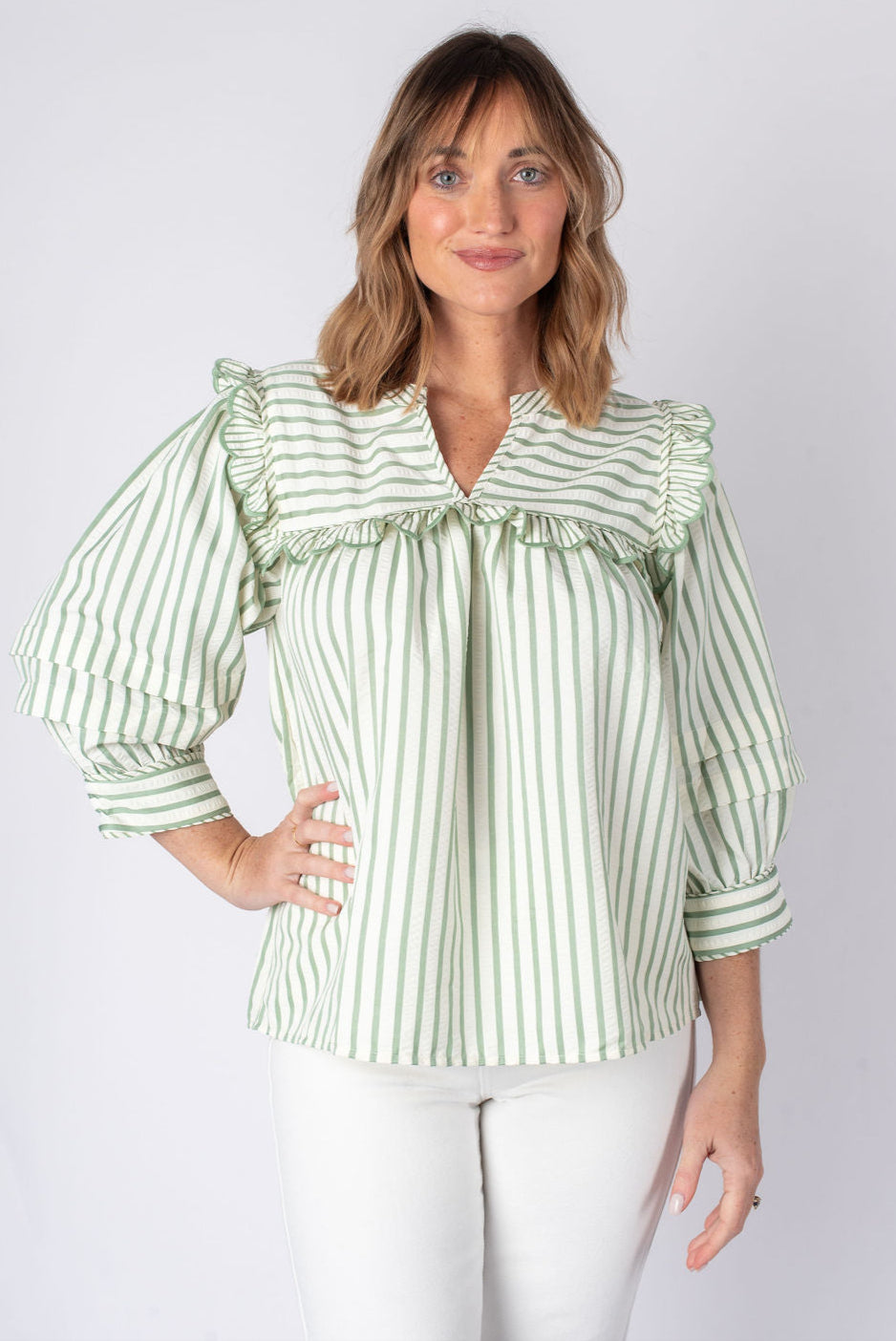 Entro | Lily Striped Top | Sweetest Stitch Boutique