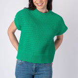 Entro | Green Sleeveless Camila Knit Top | Sweetest Stitch