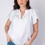 Current Air | Olivia Flutter Sleeve Blouse | Sweetest Stitch