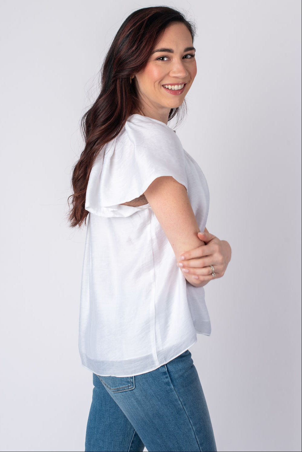 Current Air | Olivia Flutter Sleeve Blouse | Sweetest Stitch