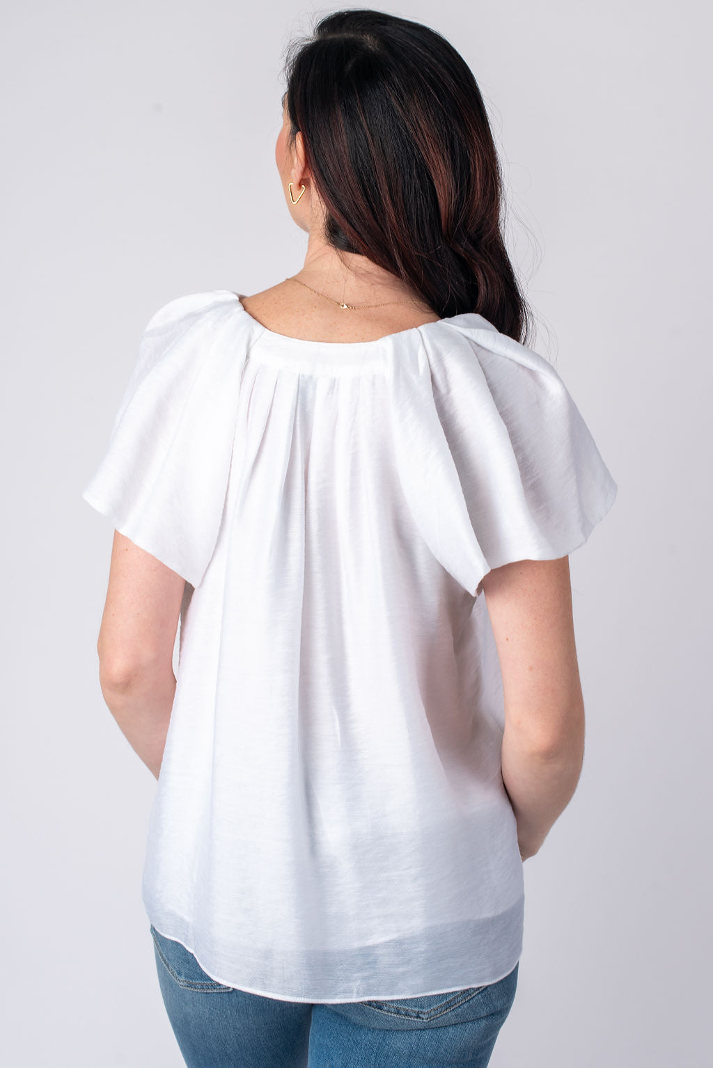 Current Air | Olivia Flutter Sleeve Blouse | Sweetest Stitch