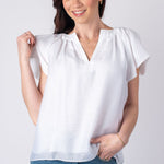 Current Air | Olivia Flutter Sleeve Blouse | Sweetest Stitch