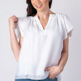 Current Air | Olivia Flutter Sleeve Blouse | Sweetest Stitch