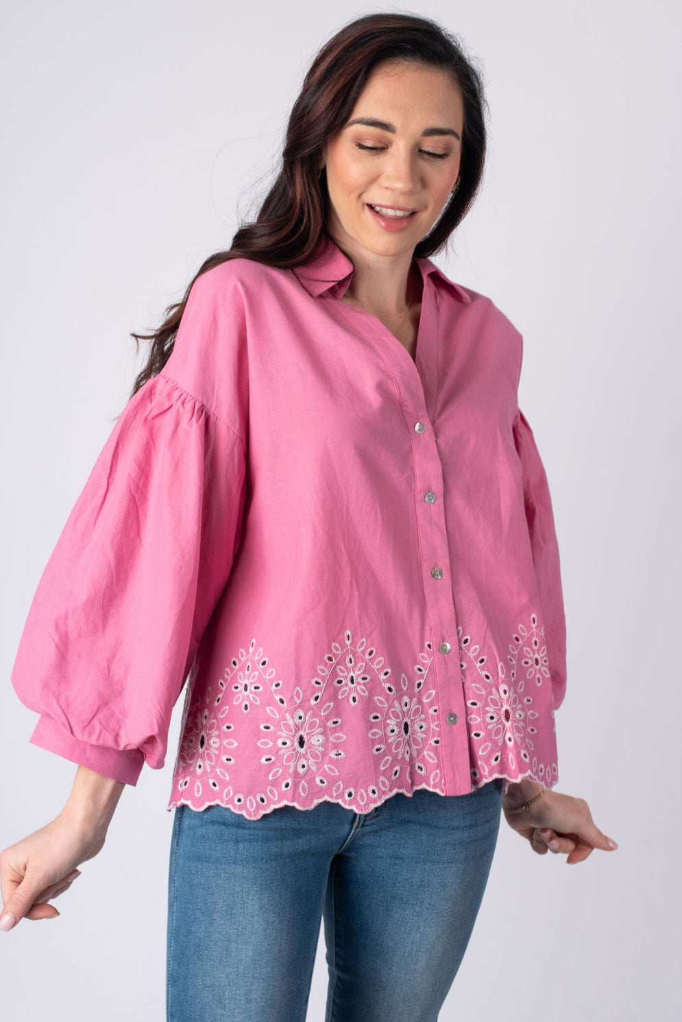 Entro | Harper Button Down Blouse | Sweetest Stitch