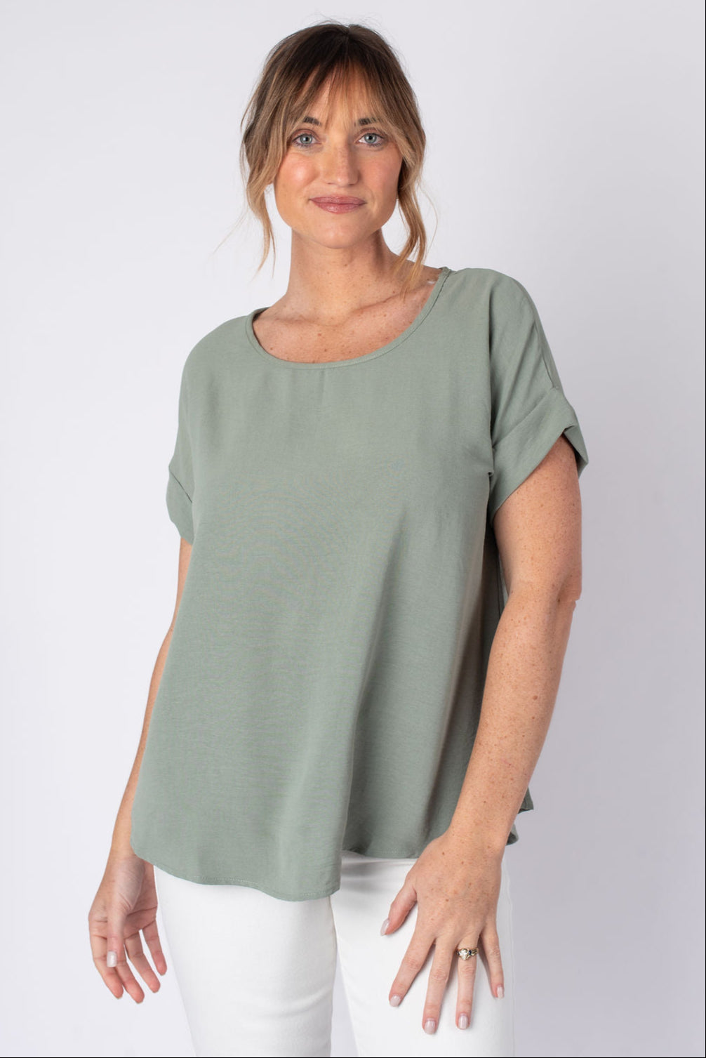 Entro | Mia Short Sleeve Blouse | Sweetest Stitch Boutique