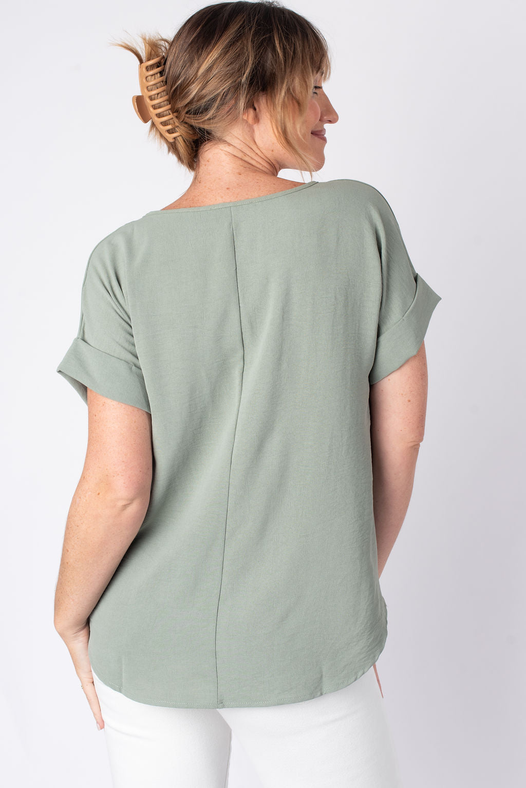 Entro | Mia Short Sleeve Blouse | Sweetest Stitch Boutique