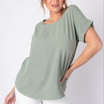 Entro | Mia Short Sleeve Blouse | Sweetest Stitch Boutique