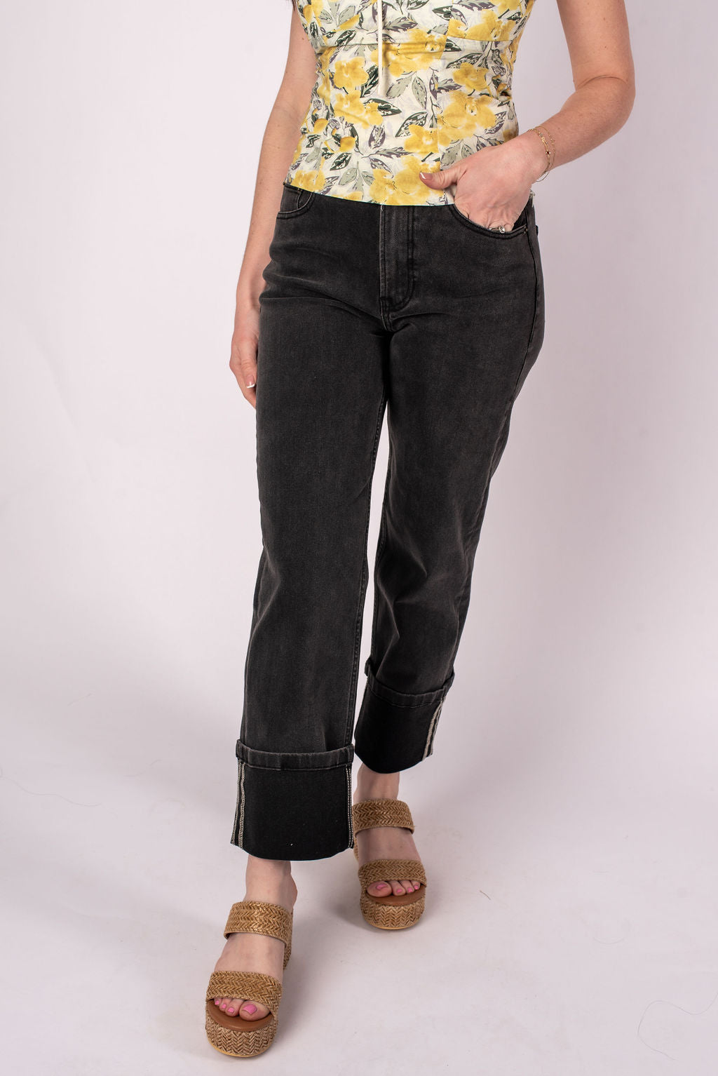 Miou Muse | Zoe Cuffed Jeans | Sweetest Stitch