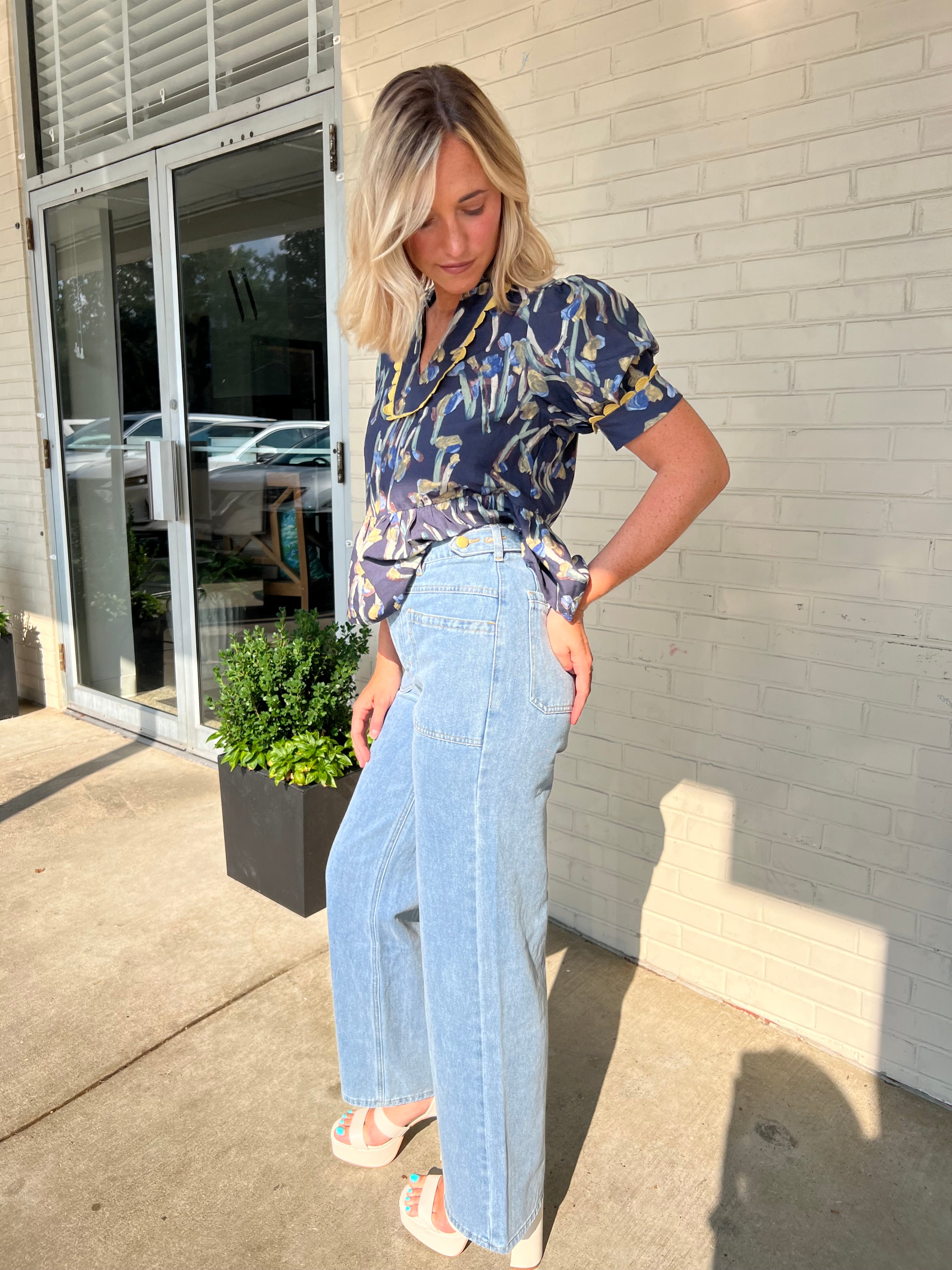 Entro | Notice Me High Waist Denim Pants | Sweetest Stitch