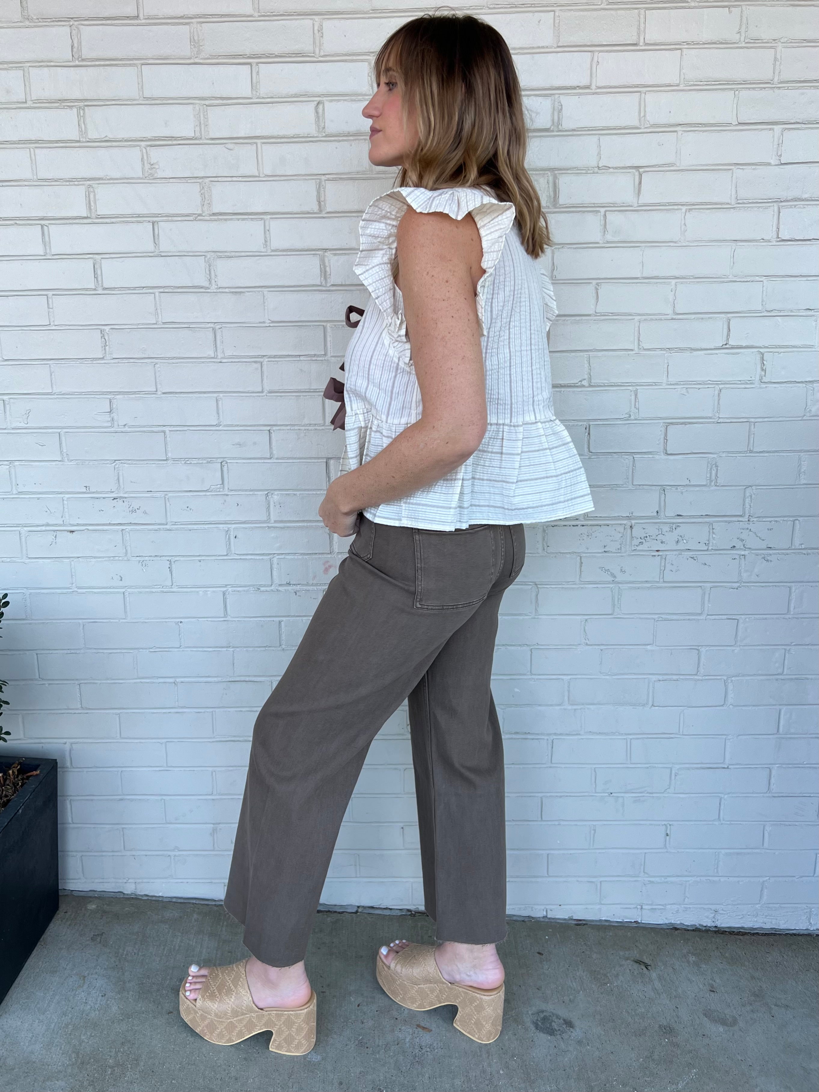 Coffee Break Wide Leg Pants