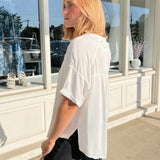 EESome | Button Up Off White Top | Sweetest Stitch