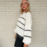 Best Wishes Striped Knit Sweater