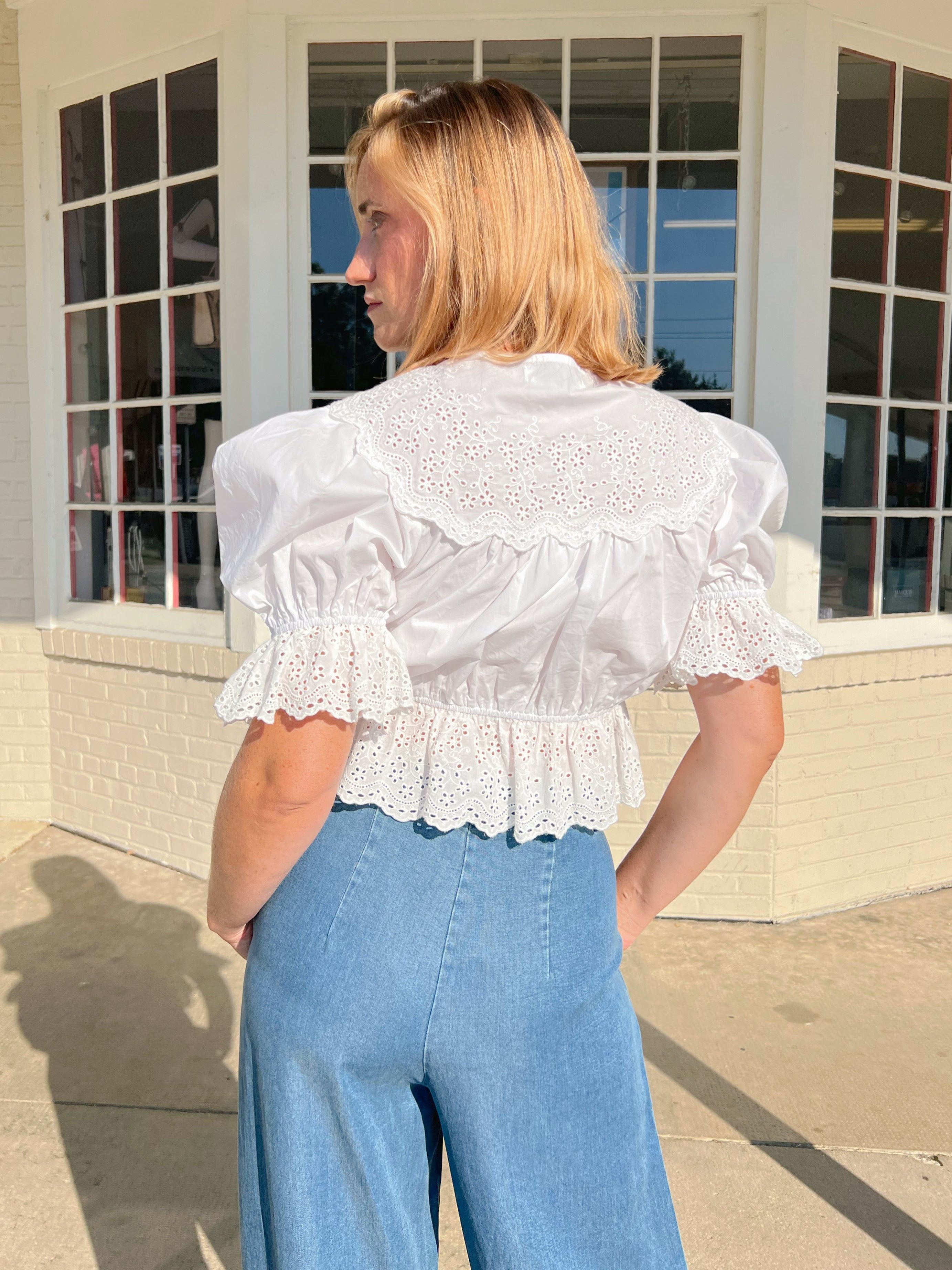 Sofie the Label | Off White Puff Sleeve Top | Sweetest Stitch