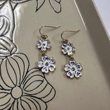 Ceramic Flower Earrings